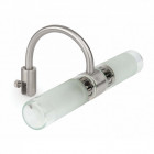 Applique salle de bains nickel mat relax 2 ampoules