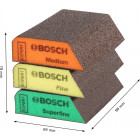 Eponges abrasive bosch expert combi s470 - 3 pièces - 2608901174