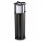 Balise de jardin grise cross 1 ampoule