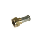 Raccord multicouche laiton à visser HENCO joint plat - écrou libre - Ø 26 mm x 3/4' - 26P-26Z05