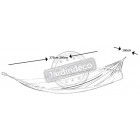 Hamac simple en coton et polyester