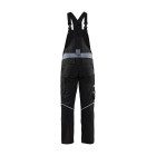 Cotte à bretelles retardant flamme Noir/Gris-Clair 28611516 - Taille au choix