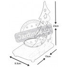 Photophore sapin de noël en métal taille 2