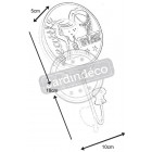 Patère en mdf déco basket  enfant mdf 10x18x5cm