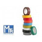 Lot de 10 rubans adhésifs pvc multi-teintes