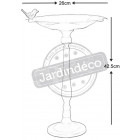 Bain oiseaux sur pied en fonte