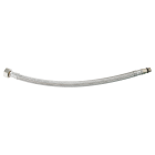 Flexible sanitaire acier inox spécial robinetterie - mâle 10/100 - ecrou tournant 3/8" - longueur : 500mm - dn8