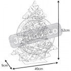 Sapin déco en osier et métal