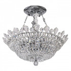 Suspension blanche crystal 12 ampoules 55 cm