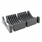 Porte-assiettes pour meuble pour 13 assiettes gris anthracite