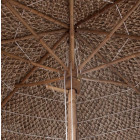 Parasol en bambou avec toit feuilles de bananier 270 cm