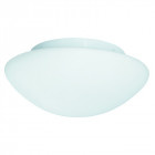 Plafonnier 23cm blanc, verre opale