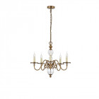 Chandelier tilburg, laiton antique 5 éclairages Chandelier tilburg, laiton antique 5 éclairages