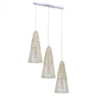 Suspension blanche eco 3 ampoules 124 cm