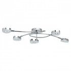 Plafonnier chromé techno 5 ampoules 23.5 cm