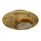 Plafonnier doré techno 1 ampoule 8 cm