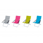 Fauteuil loggia 4 positions gris - o'colors