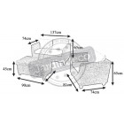 Salon acajou canapé et fauteuils