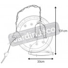 Lampe suspension metal diamètre 33cm