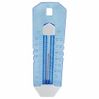Thermomètre translucide bleu