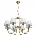 Suspension laiton neoclassic 8 ampoules 96 cm