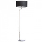 Lampadaire chromé megapolis 1 ampoule 156 cm