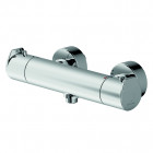Mitigeur de douche thermostatique serie nizza raccord de douche 1/2 " cartouche en céramique limiteur température 38° avec clapet anti-retour selon din en171