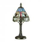 Lampe 14 cm dragonfly blue, verre et résine