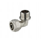 Coude à compression pour tube multicouche NOYON & THIEBAULT - Ø 16 mm à visser mâle M1/2' (15x21) - 3930-1516L1