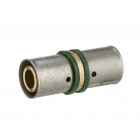 Jonction égale à sertir profil TH pour tube PER NOYON & THIEBAULT - Ø 16 mm Bague à sertir en inox  - 3787-16L1