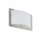 Applique murale nickel mat diula 2 ampoules