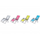 O'colors - fauteuil relax multi positions rose - structure pliable