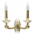 Applique murale dorée neoclassic 2 ampoules 19 cm