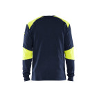 T-shirt manches longues ignifuge retardant flamme Marine/Jaune-Fluo 34571761 - Taille au choix