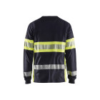 T-shirt à manches longues multinormes Marine/Jaune-Fluo 34841761 - Taille au choix