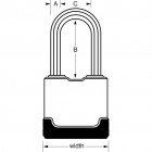 Master lock cadenas excell acier laminé 54 mm m515eurdlh