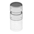 Raccord de jonction inox - Diamètres : int. 141 - ext. 147