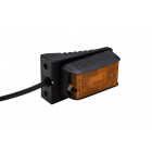 Feu de gabarit remorque orange dpt15 12v/24v avec câble et support de fixation