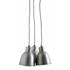 Suspension 3 lampes en zinc