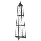 Etagère à plantes en métal vieilli