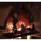 Photophore noël sapins 3 bougies