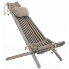 Chilienne scandinave avec repose-pieds pin gris