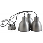 Suspension 3 lampes en zinc