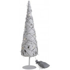 Sapin bois et leds à poser