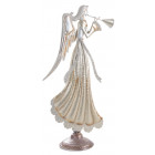 Statuette ange en métal doré et paillettes Statuette ange en métal doré et paillettes