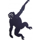 Ombre murale silhouette articulée singe
