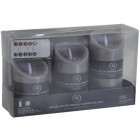 Coffret 3 bougies leds parfumées avec télécommande