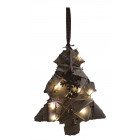 Sapin en bois lumineux à suspendre