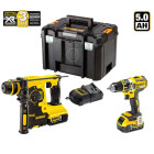 Kit DCK273P2T marteau perforateur + visseuse perceuse + 2 x 5,0 Ah + chargeur + TSTAK VI DeWalt