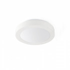 Plafonnier salle de bains blanc logos 1 ampoule